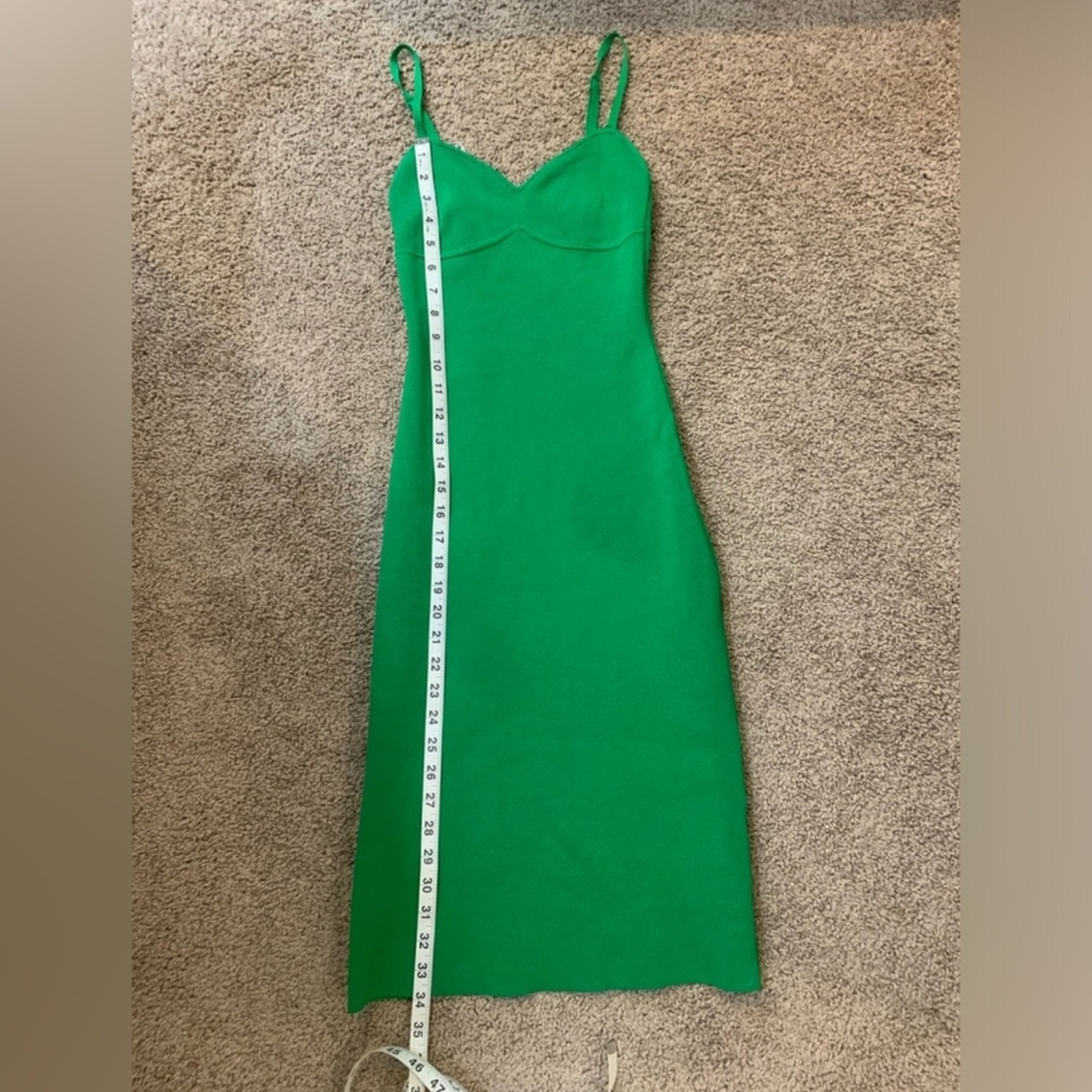Emerald Green Babaton Sculpt Knit Cocktail Dress - Picture 5 of 7